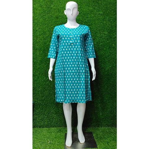 Authenzaa Women Kurti ATKT038 Dusty Rama 