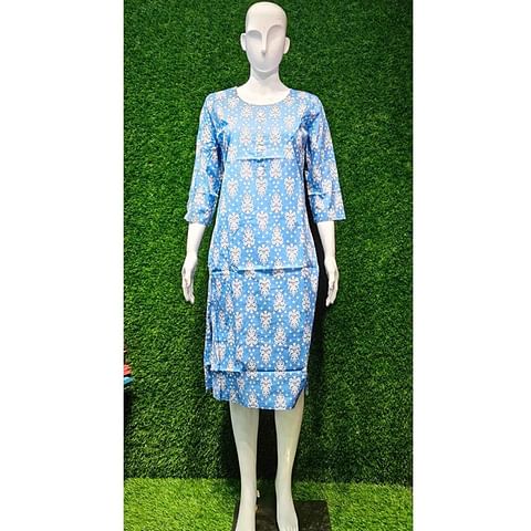 Authenzaa Women Kurti ATKT037 Blue 