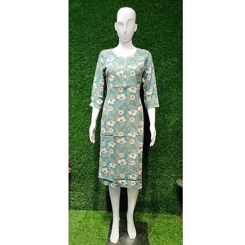 Authenzaa Women Kurti ATKT036 Pista 