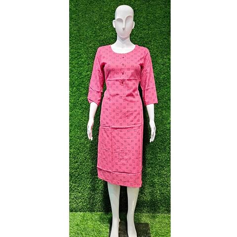 Authenzaa Women Kurti ATKT036 Onion 