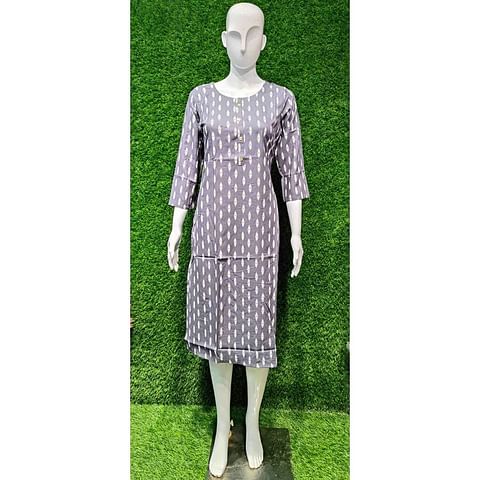 Authenzaa Women Kurti ATKT036 Navy 