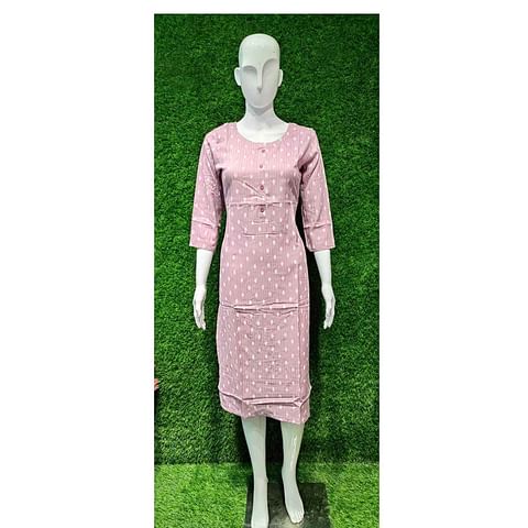 Authenzaa Women Kurti ATKT036 Light Purple 