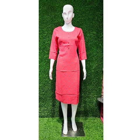 Authenzaa Women Kurti ATKT036 Carrot 