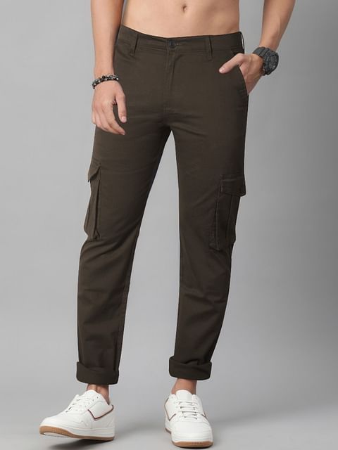 Authenzaa Men Cargo Pant 4SCP006 Olive 