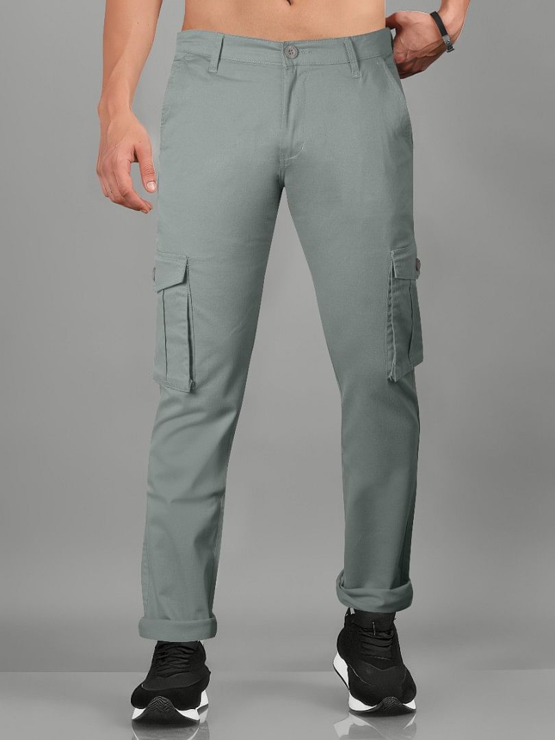 Authenzaa Men Cargo Pant 4SCP006 Light Grey 