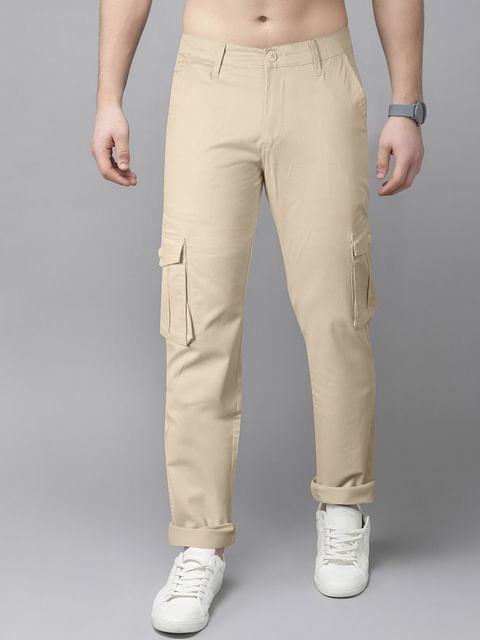 Authenzaa Men Cargo Pant 4SCP006 Light Khakhi 