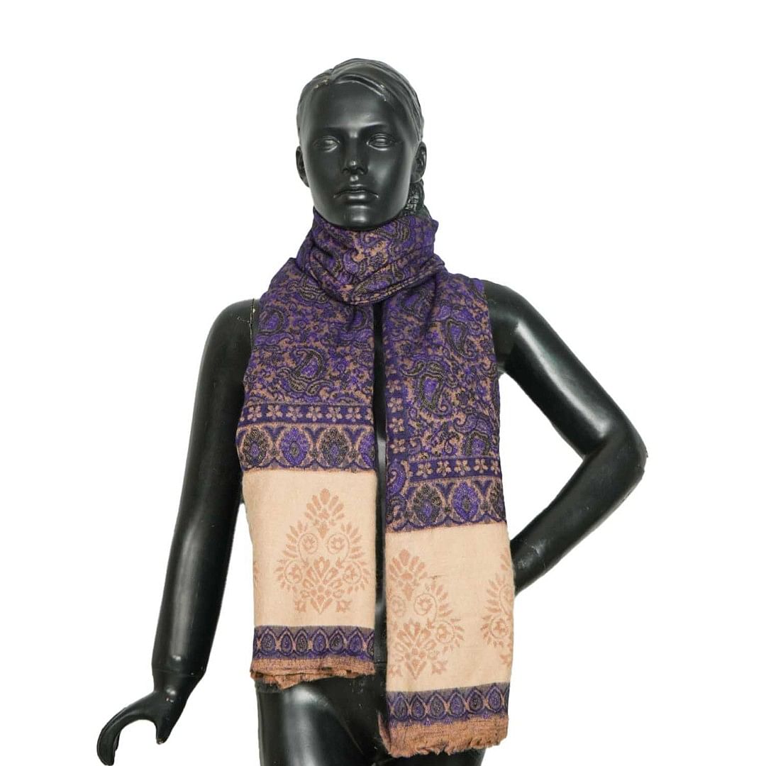 Authenzaa Women Shawl-0018 Purple 