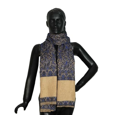 Authenzaa Women Shawl-0018 Navy 