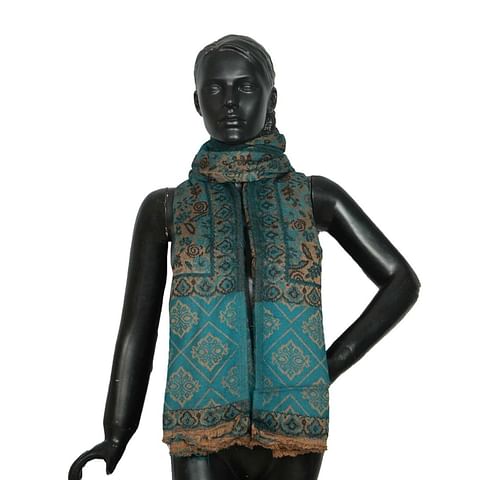 Authenzaa Women Shawl-0021 Bottle Green 