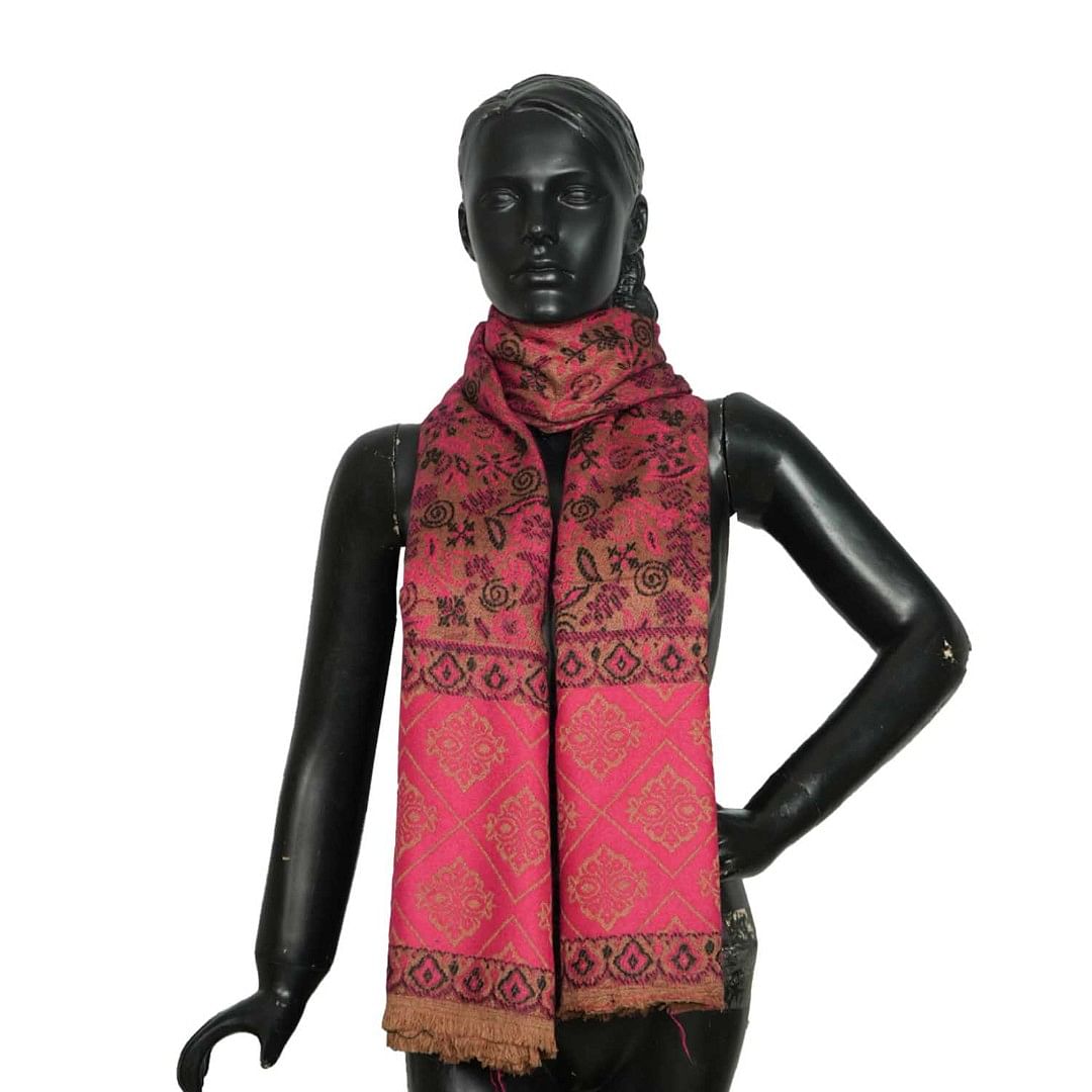 Authenzaa Women Shawl-0021 Light Pink 