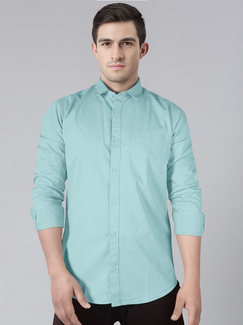 Authenzaa Men Casual Shirt SFCS033 Sky Blue 