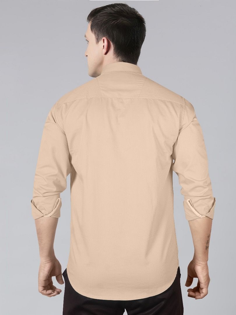 Authenzaa Men Casual Shirt SFCS035 Cream 