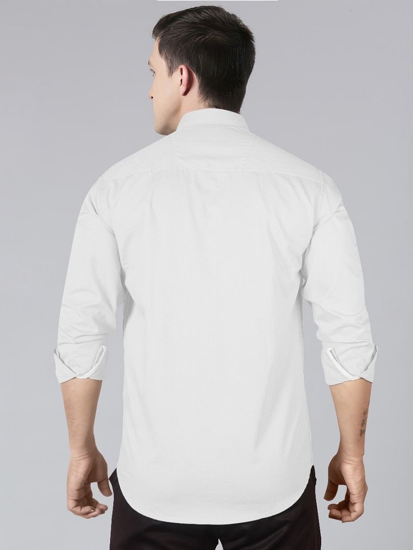 Authenzaa Men Casual Shirt SFCS032 White 