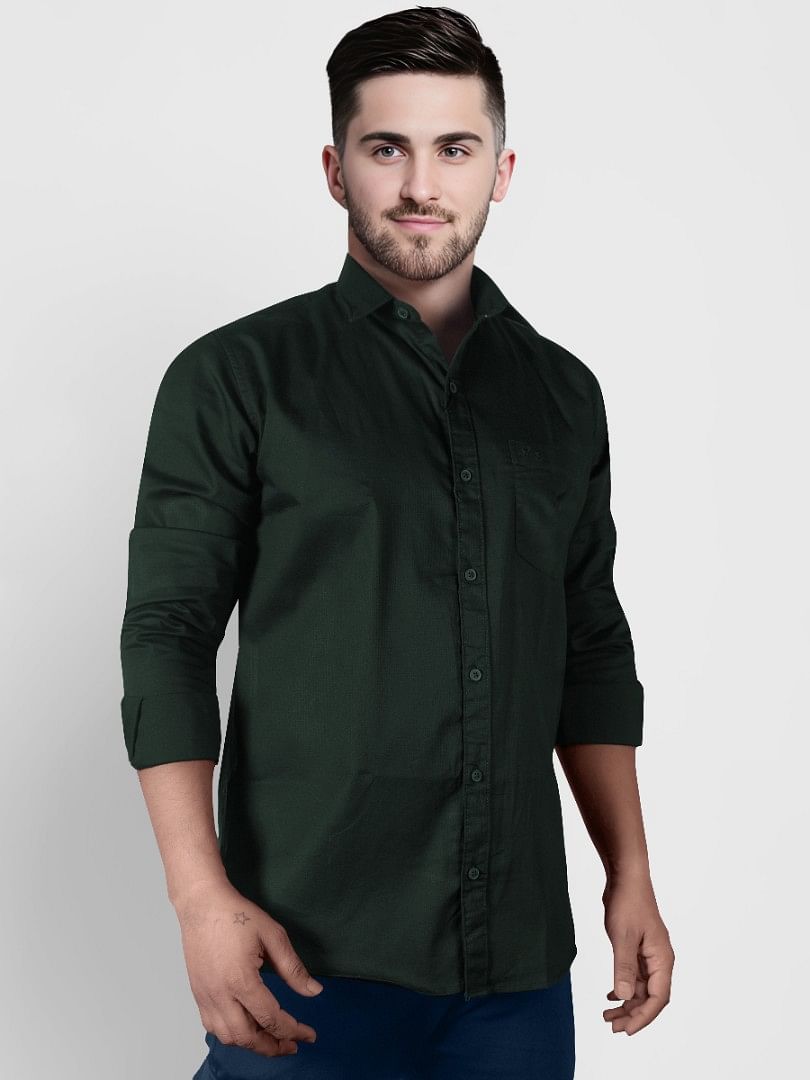 Authenzaa Men Casual Shirt SFCS029 Olive 