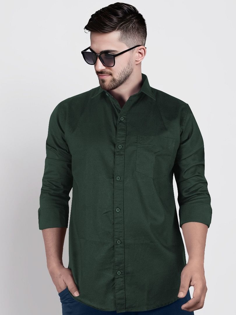 Authenzaa Men Casual Shirt SFCS029 Olive 