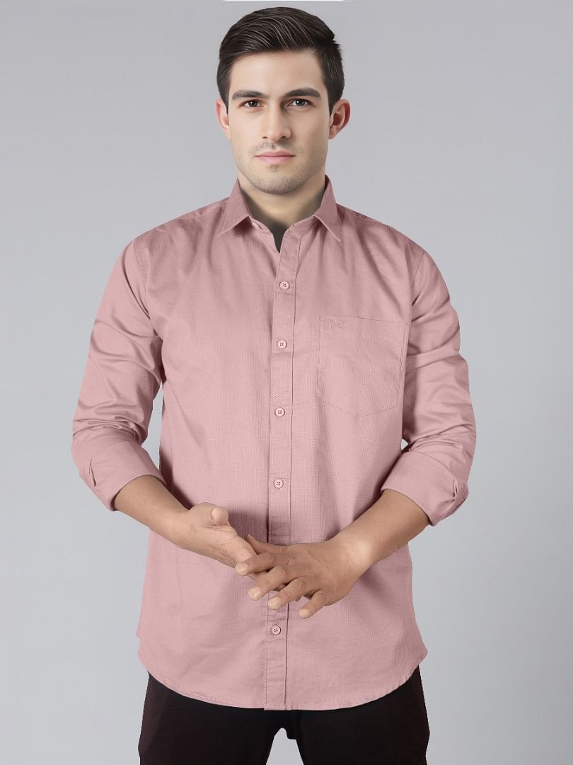 Authenzaa Men Casual Shirt SFCS026 Pink 