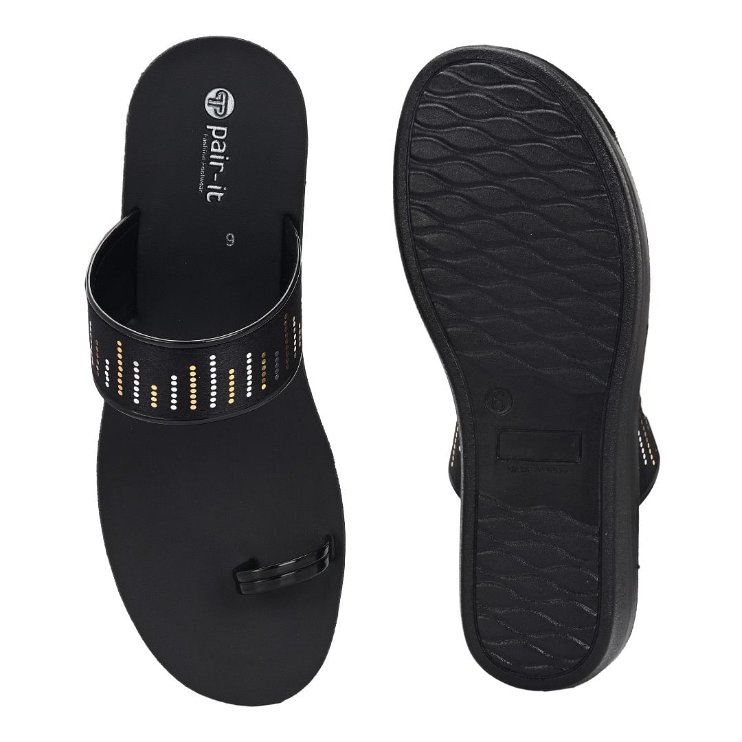 Pair-it Ladies Slipper-MS-021 Black