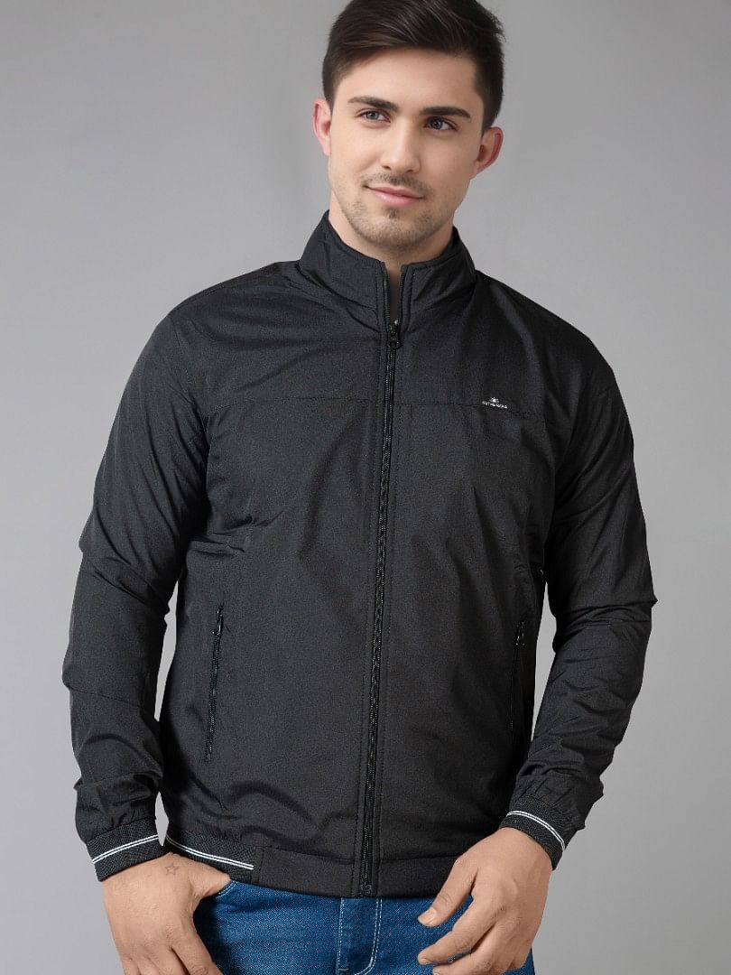 Men Light Weight Winter Jacket MILJ025 Black