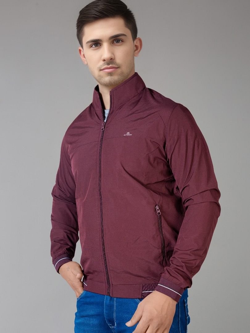 Men Light Weight Winter Jacket MILJ025 Wine