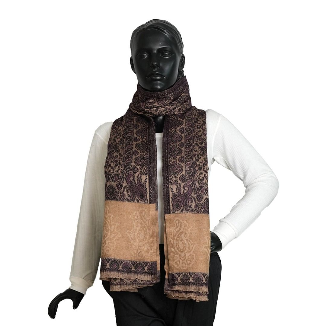 Authenzaa Women Shawl-0019 Coral 
