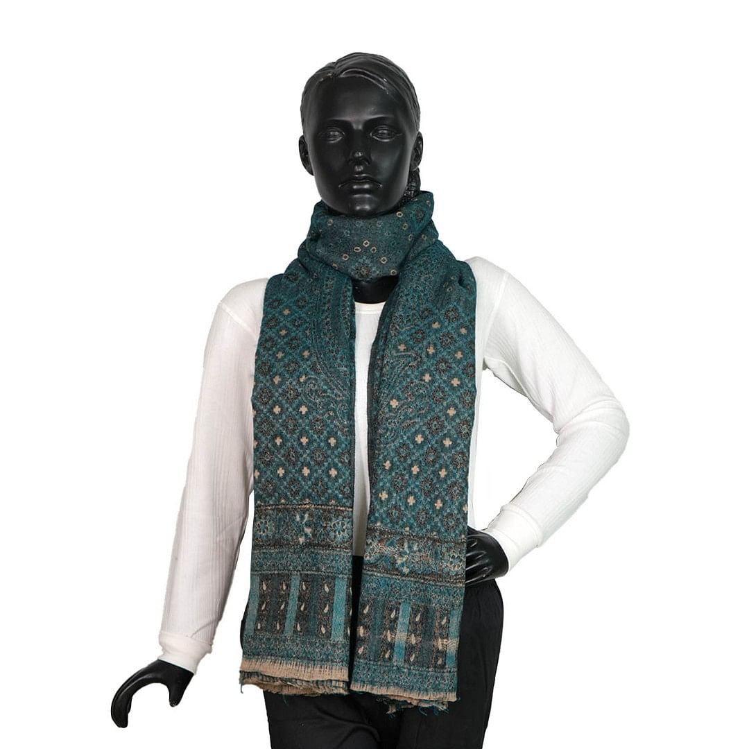 Authenzaa Women Shawl-0020 Green  