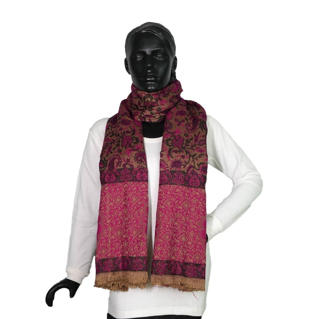 Authenzaa Women Shawl-0022 Pink  
