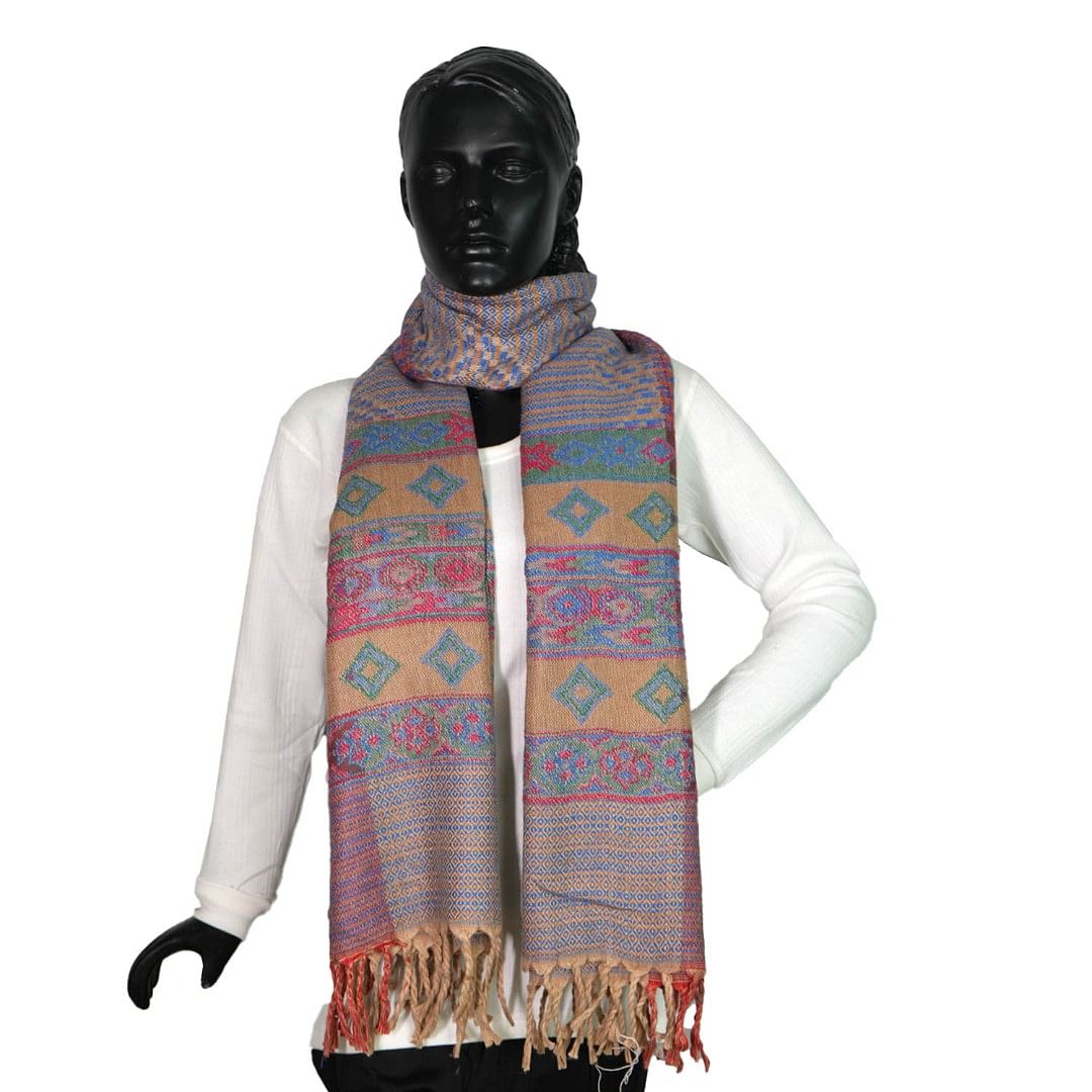 Authenzaa Women Shawl-0040 Blue 