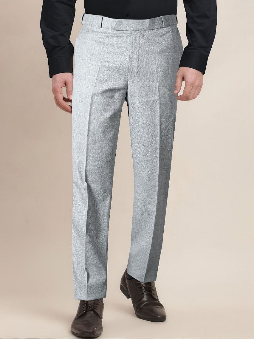 Authenzaa Men Formal Trouser 4SFF004 Light Grey 