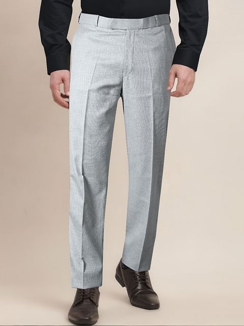 Authenzaa Men Formal Trouser 4SFF004 Light Grey 