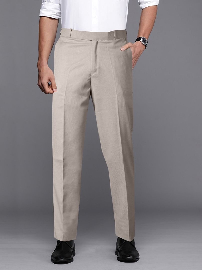 Authenzaa Men Flexi Formal Trouser 4SFF013 Beige 