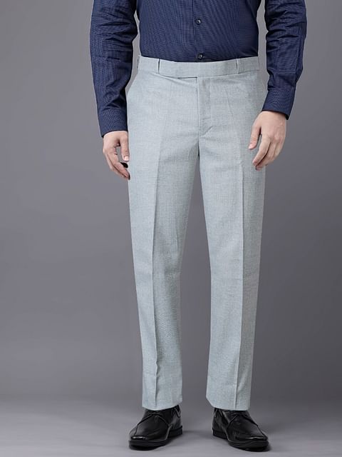 Authenzaa Men Flexi Formal Trouser 4SFF009 Light Grey 