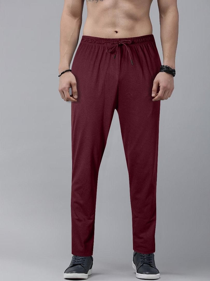 Authenzaa Men Smart Lower SHSML001 Wine 