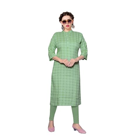 Authenzaa Women Kurti RFKT013 Pista 