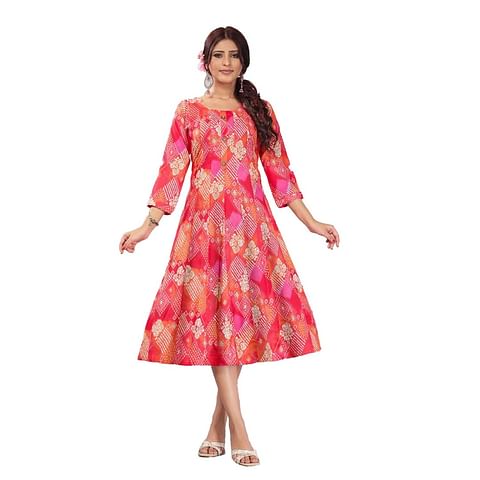 Authenzaa Women Kurti LPKT009 Multi 