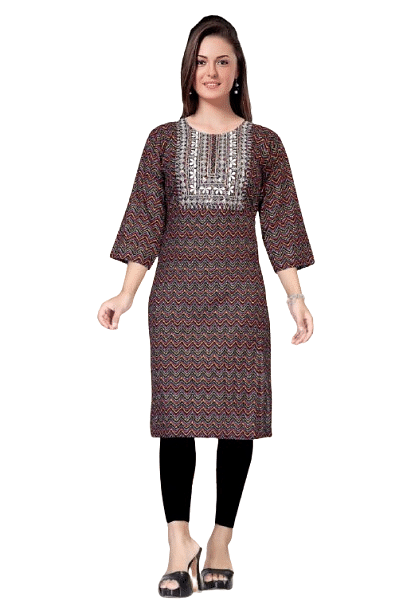 Authenzaa Women Kurti SMCKT044 Multi 
