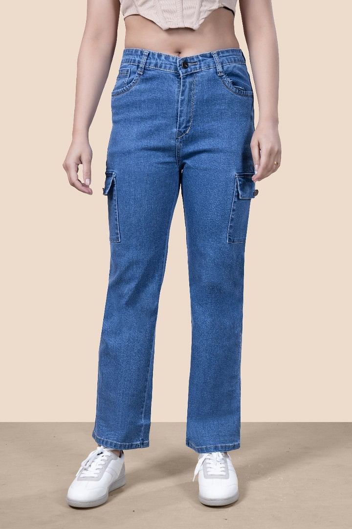 Authenzaa Women Jeans WDJBS008 Stone 