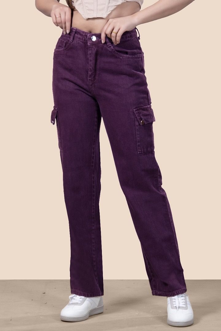 Authenzaa Women Jeans WDJBS007 Maroon 