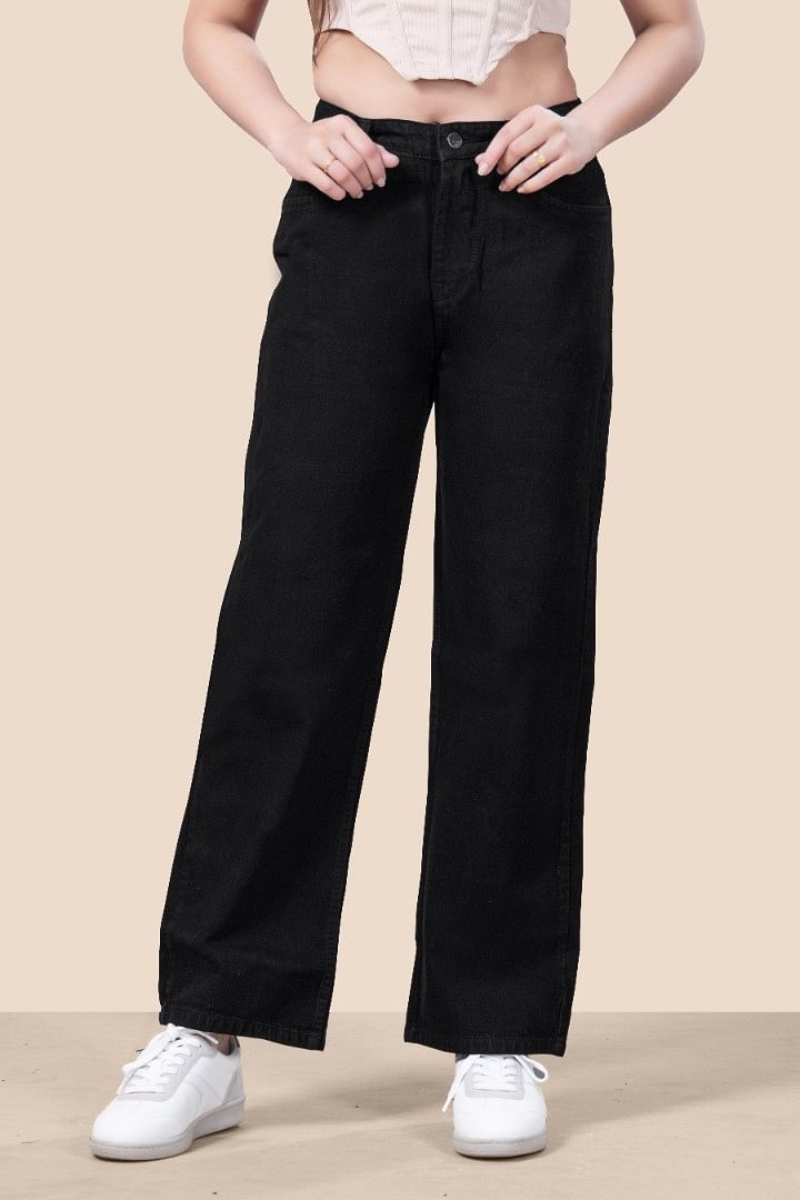 Authenzaa Women Jeans WDJBS004 Black 
