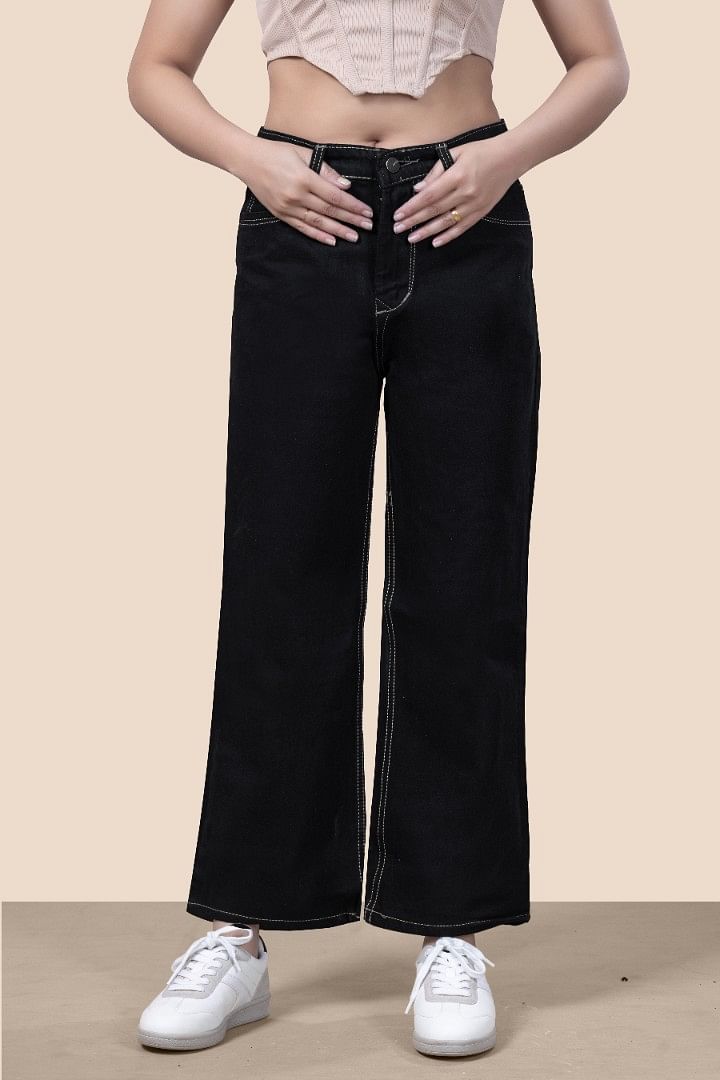 Authenzaa Women Jeans WDJBS005 Black 