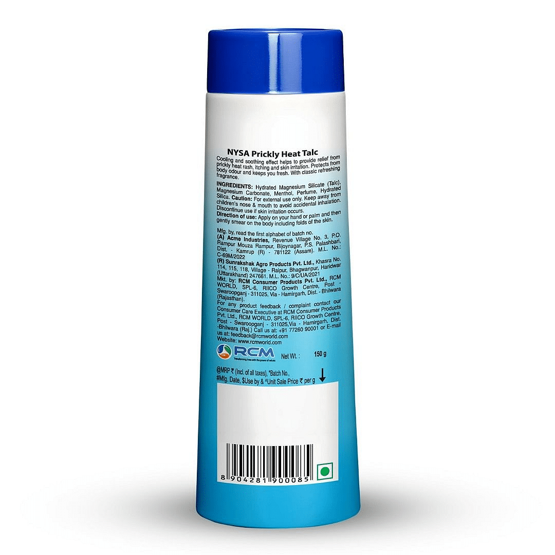 Nysa Prickly Heat Talc, 150 g