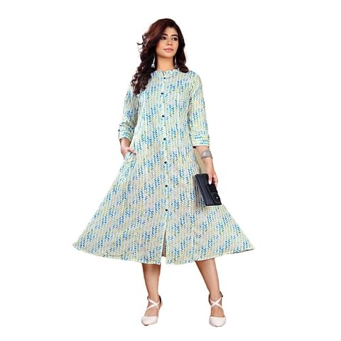 Authenzaa Women Kurti ATKT045 Pista 