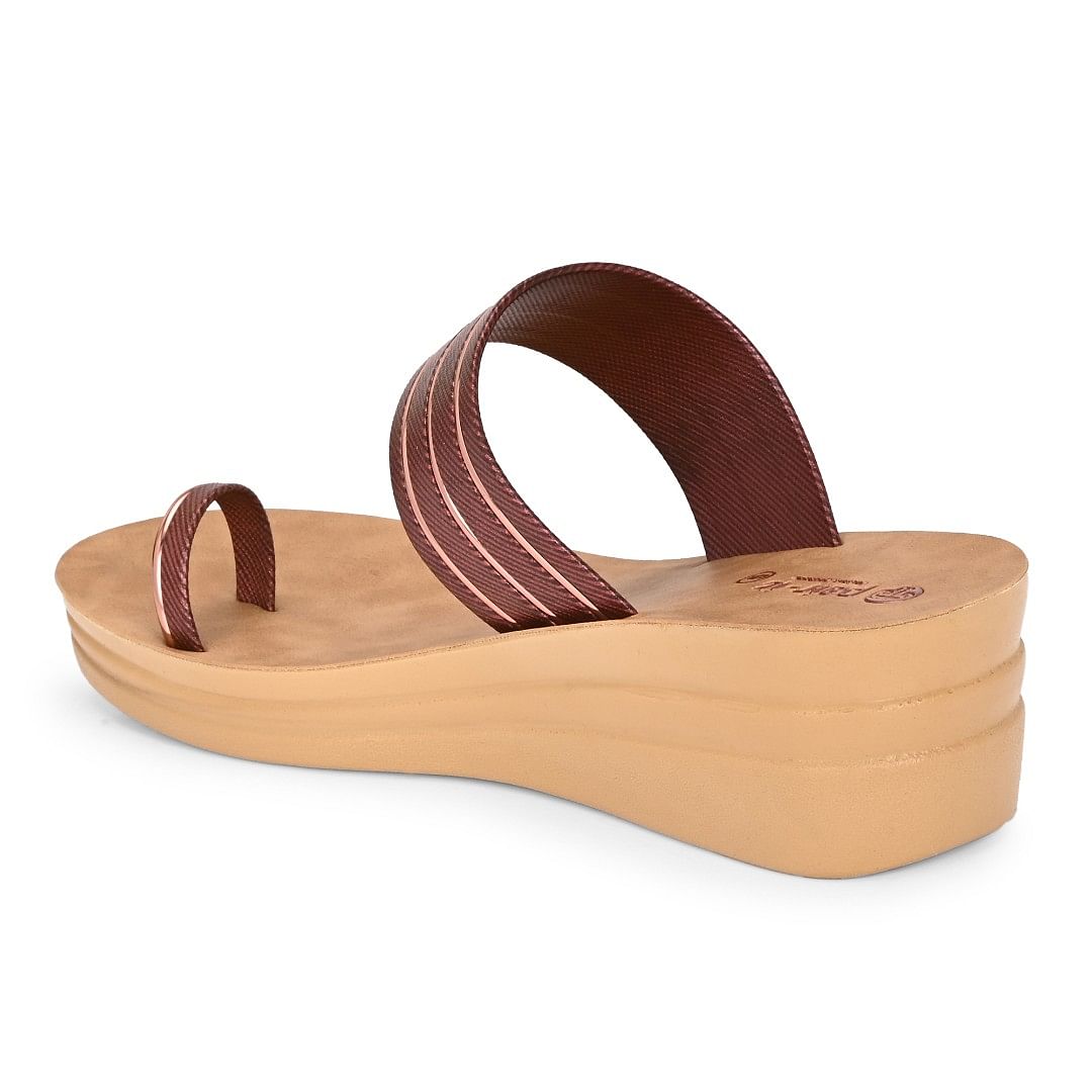 Pair-it Ladies Slipper-MS-028 Brown
