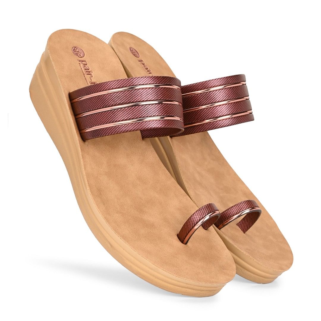 Pair-it Ladies Slipper-MS-028 Brown