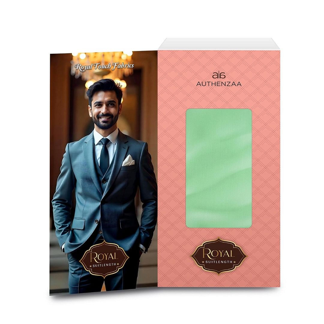 Authenzaa Men Royal Suit Fabric EXE004 Pista 