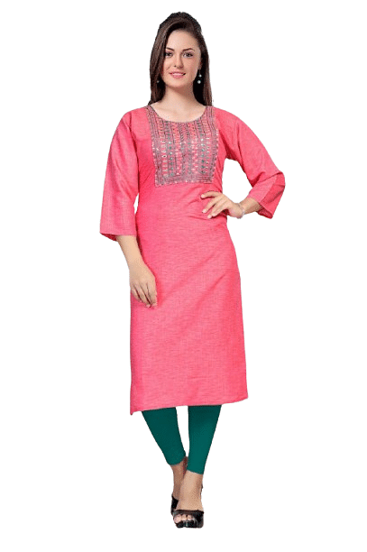 Authenzaa Women Kurti SMCKT062 Pink 