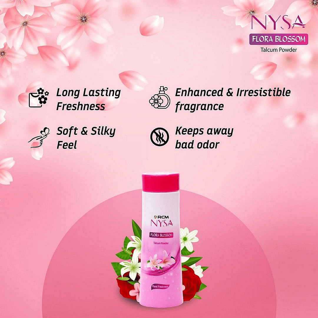 Nysa Flora Blossom Talc, 150 g