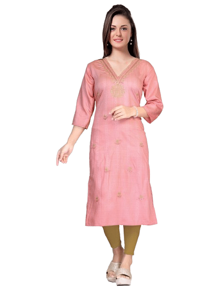 Authenzaa Women Kurti SMCKT067 Peach 