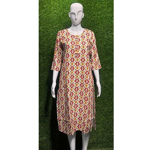 Authenzaa Women Kurti ATKT051 Multi 