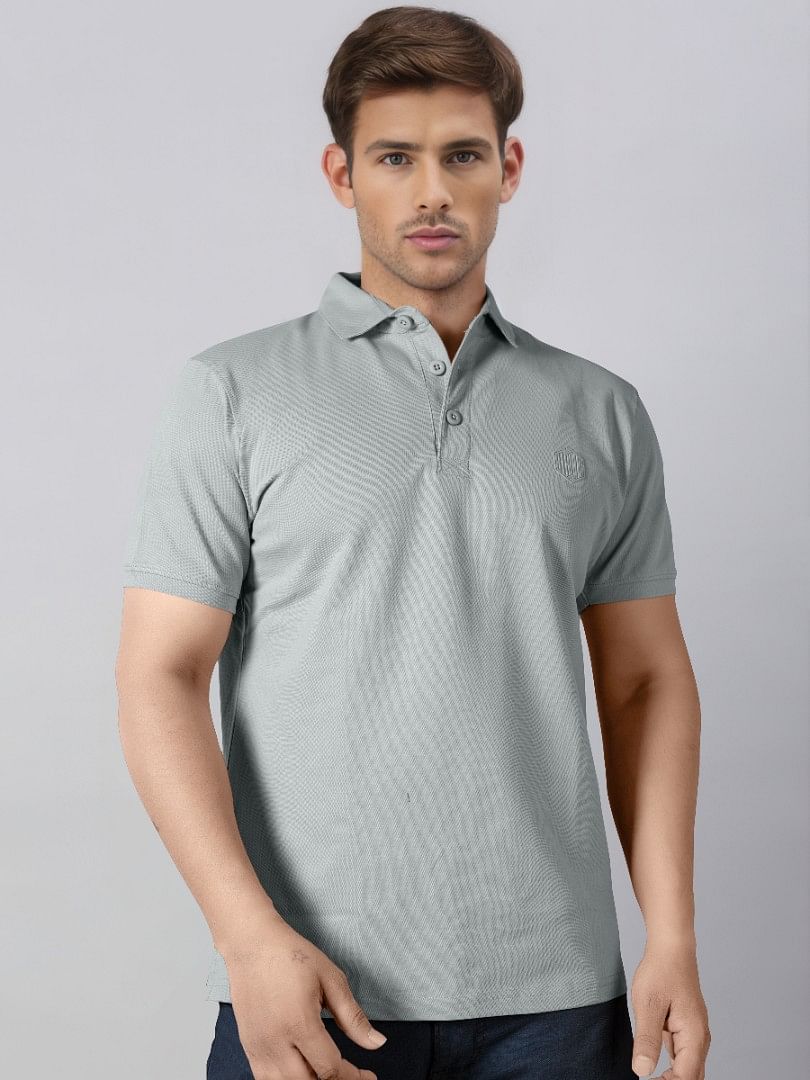 Authenzaa Men Polo T-Shirt SFPT017 Ash 