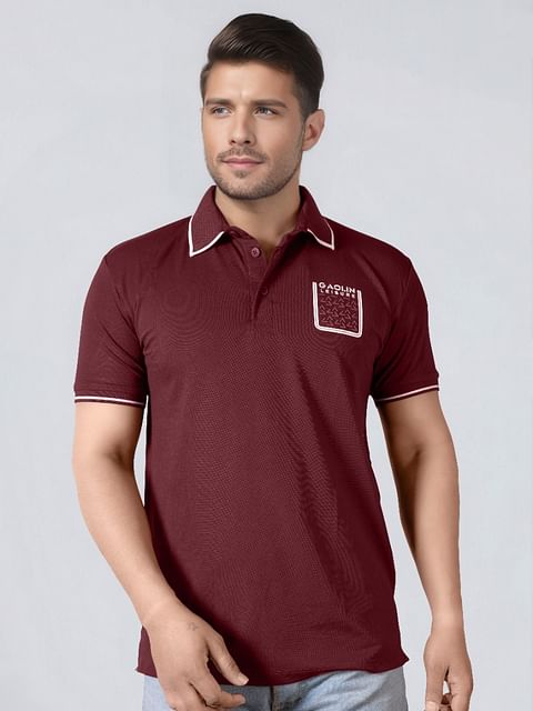 Authenzaa Men Polo T-Shirt SFPT007 Wine 